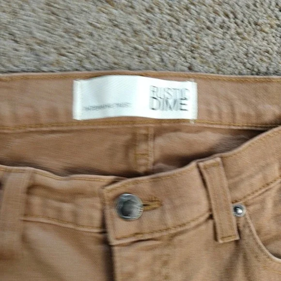 Rustic Dime Mens Khaki Straight Leg Chinos Pants Casual Dress Size 36 - Picture 6 of 14